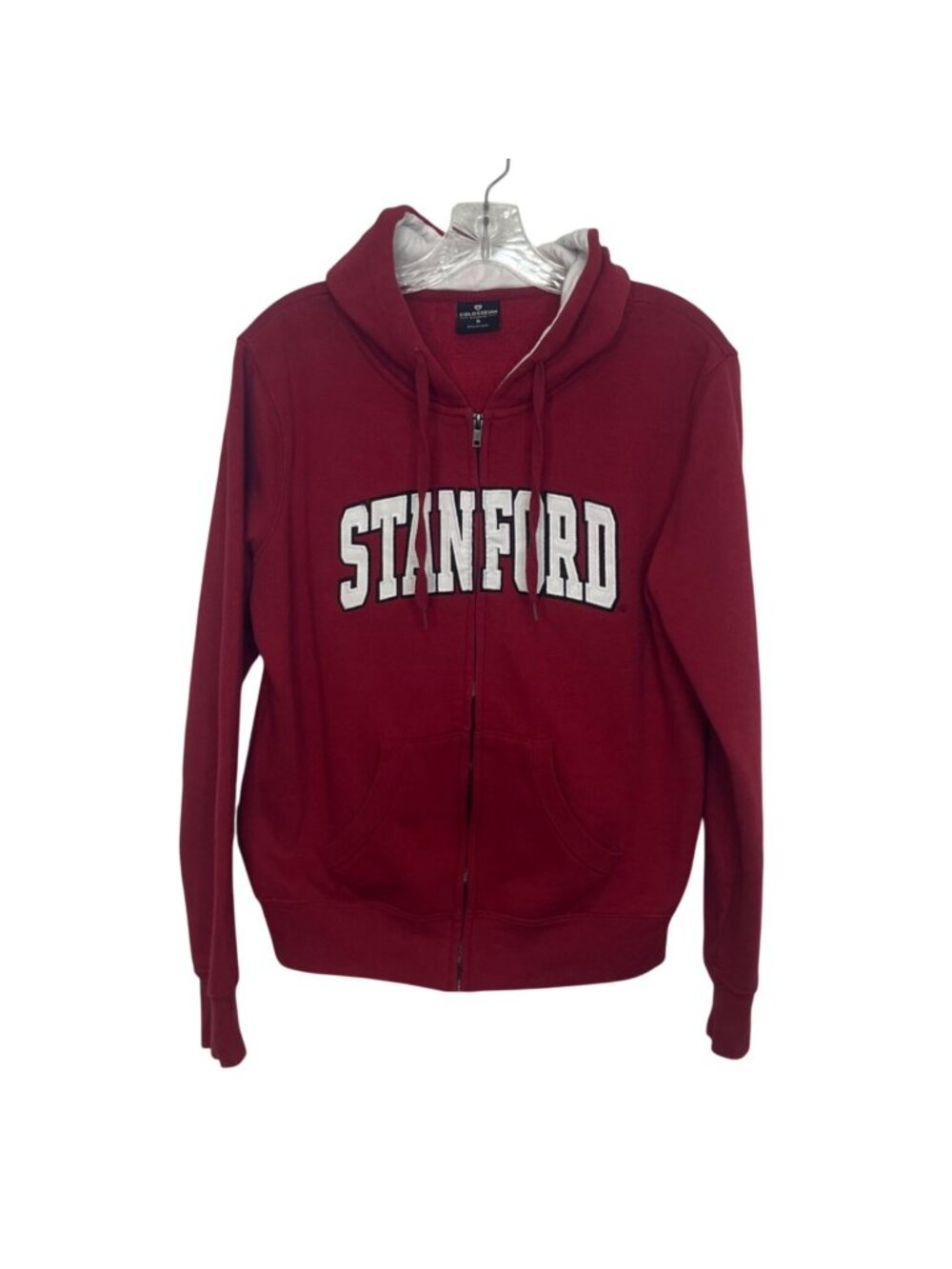 Colosseum Stanford University Full Zip Hoodie Sweatshirt Small Red Fanwear